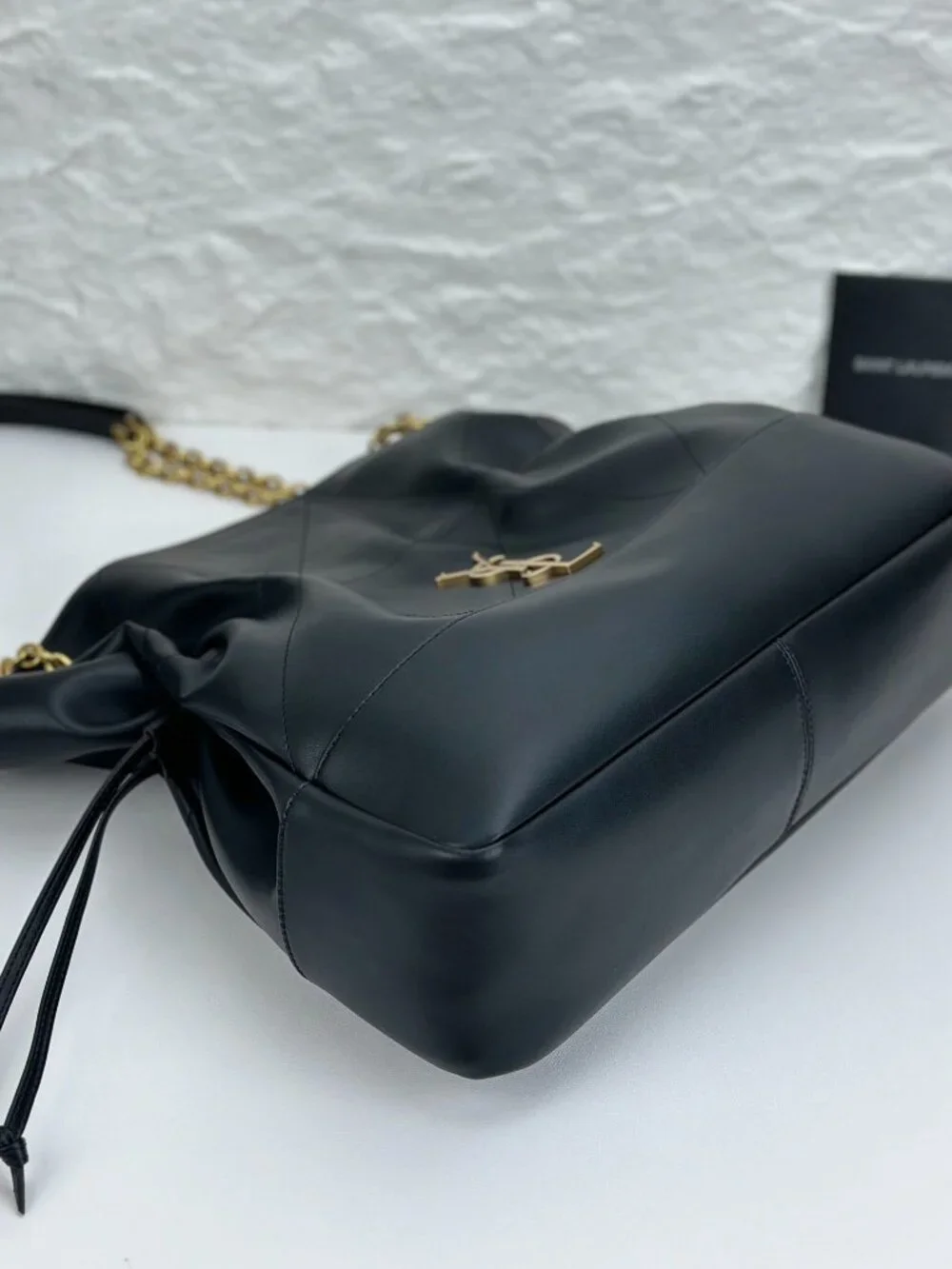 Saint Laurent Jamie Black Quilted Leather Chain Shoulder Bag